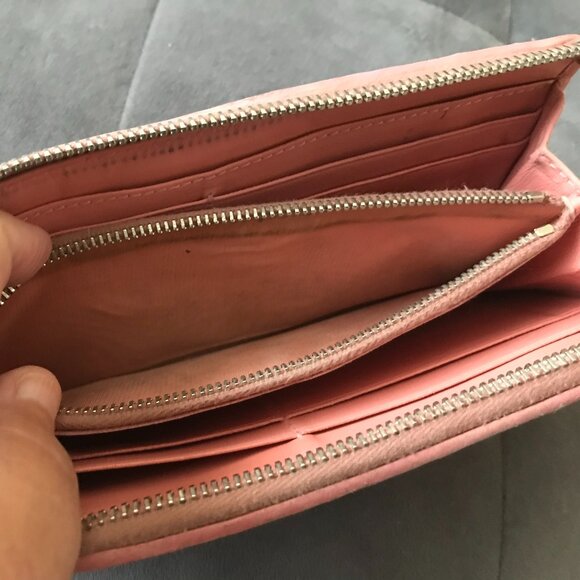 MIU MIU Soft Pink Matelasse Continental Leather Wallet w/ Original Box - Picture 11 of 11